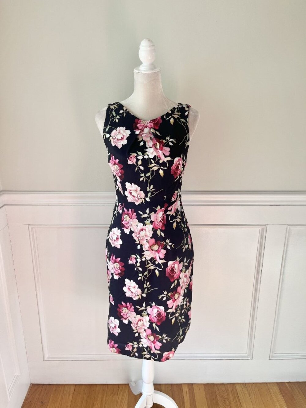 Hobbs London Rita Rose Print Floral Sheath Dress 4